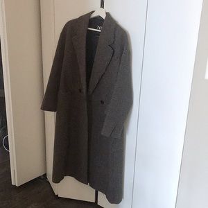 Zara Houndstooth Coat